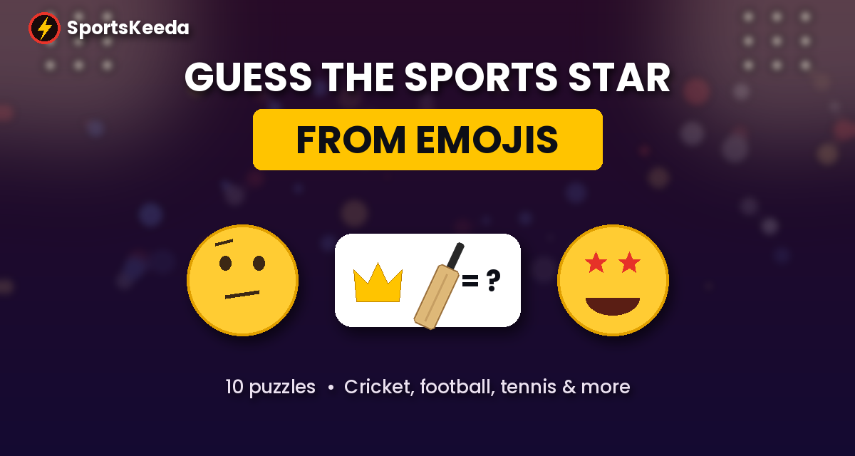 Decoding Sports Stars Through Emojis: A Fun Challenge